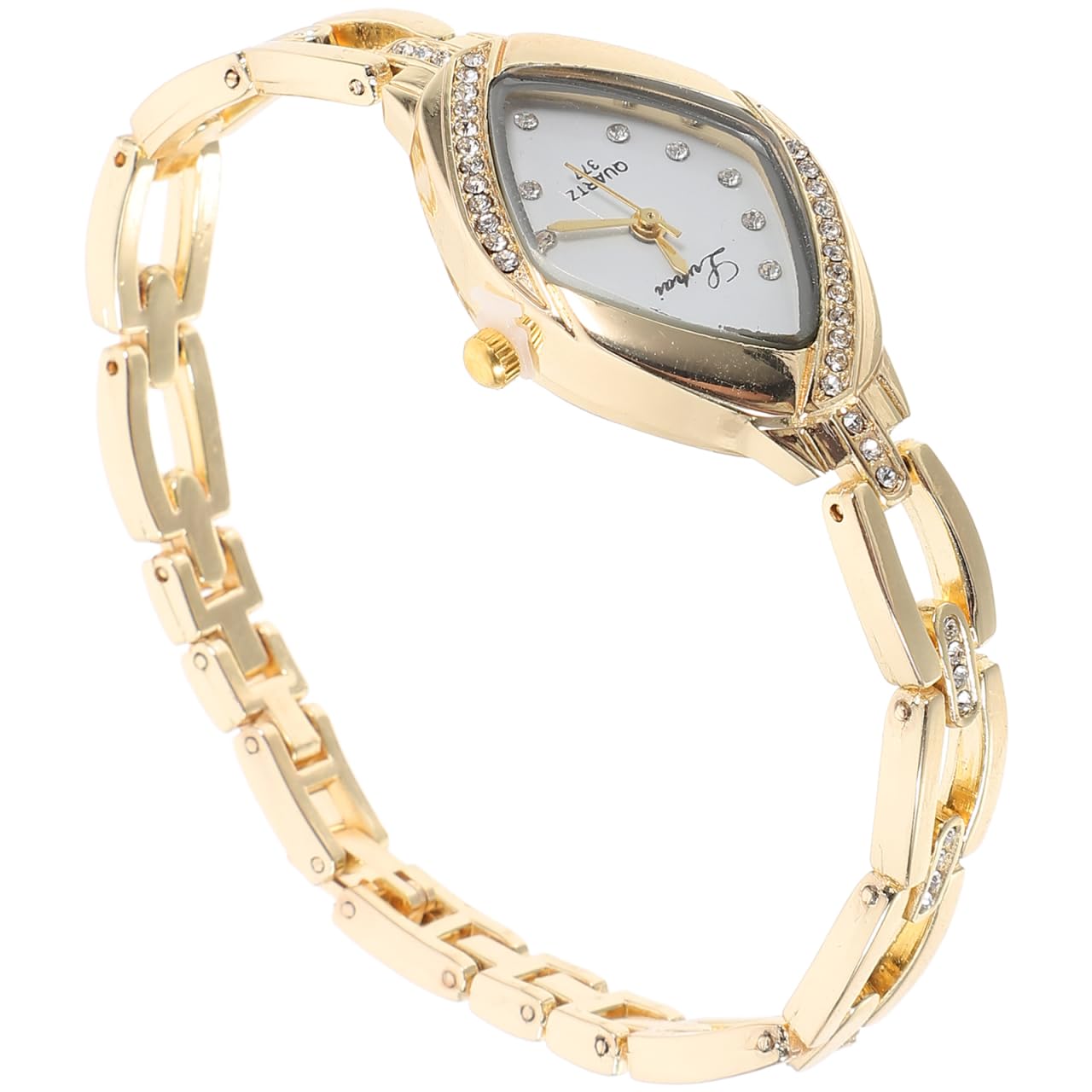 Elegant Hemobllo Women's Rhinestone Bracelet Watch - Fashionable Mini Dress Bling Watch for Ladies in Silver White/Golden Black/Golden White/Rosy White/Silver Black | Perfect for Parties, Weddings & Formal Events