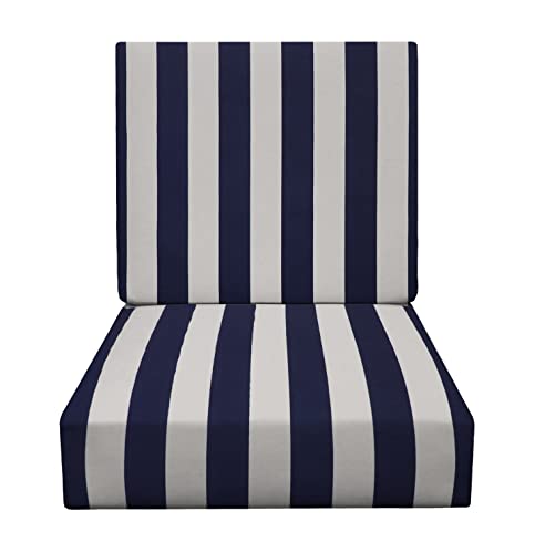 Navy & White Stripe