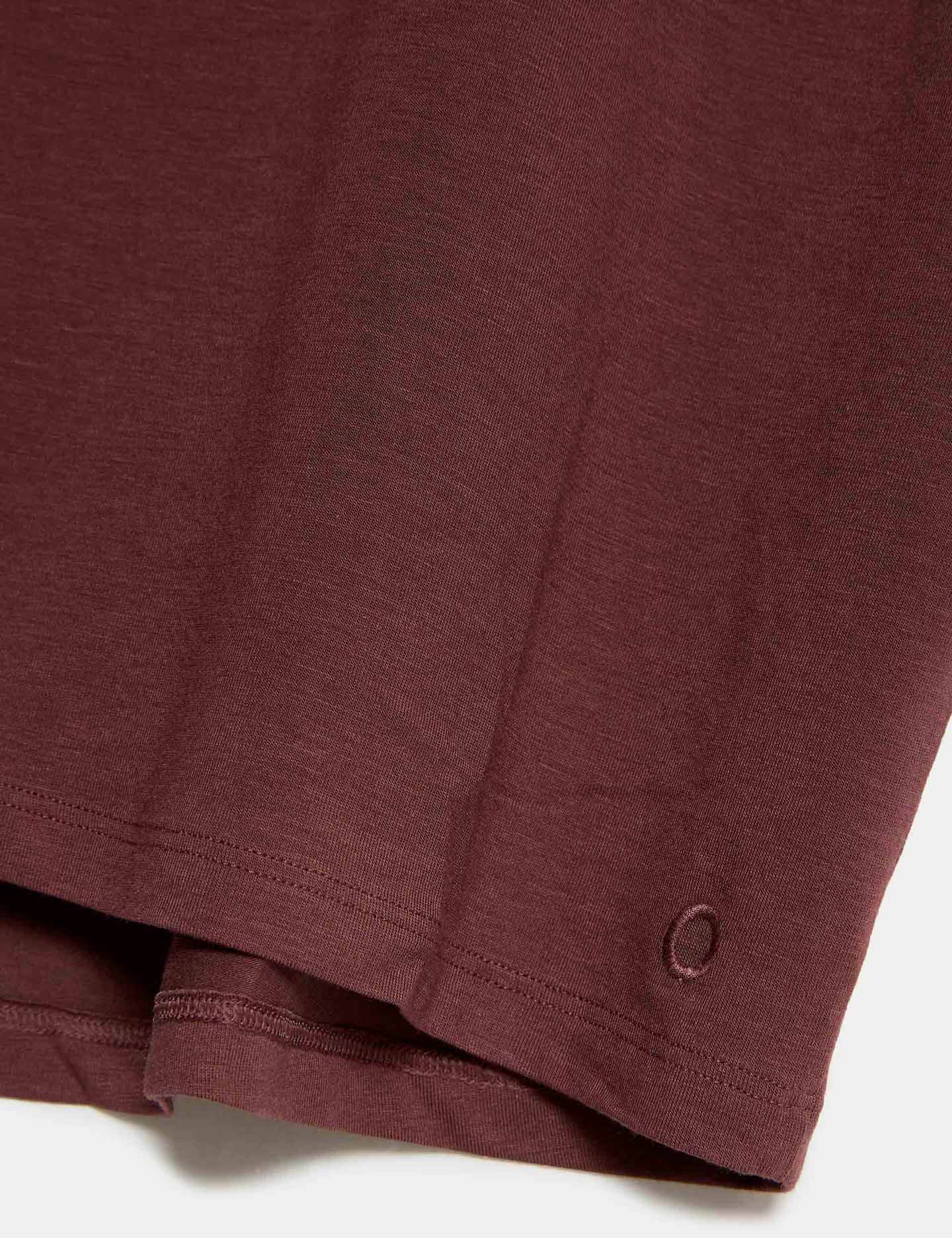 Breathable Modal Blend Lightweight Tie Back T-Shirt for Women - Dark Taupe | Casual Summer Top for Outfits & Layering