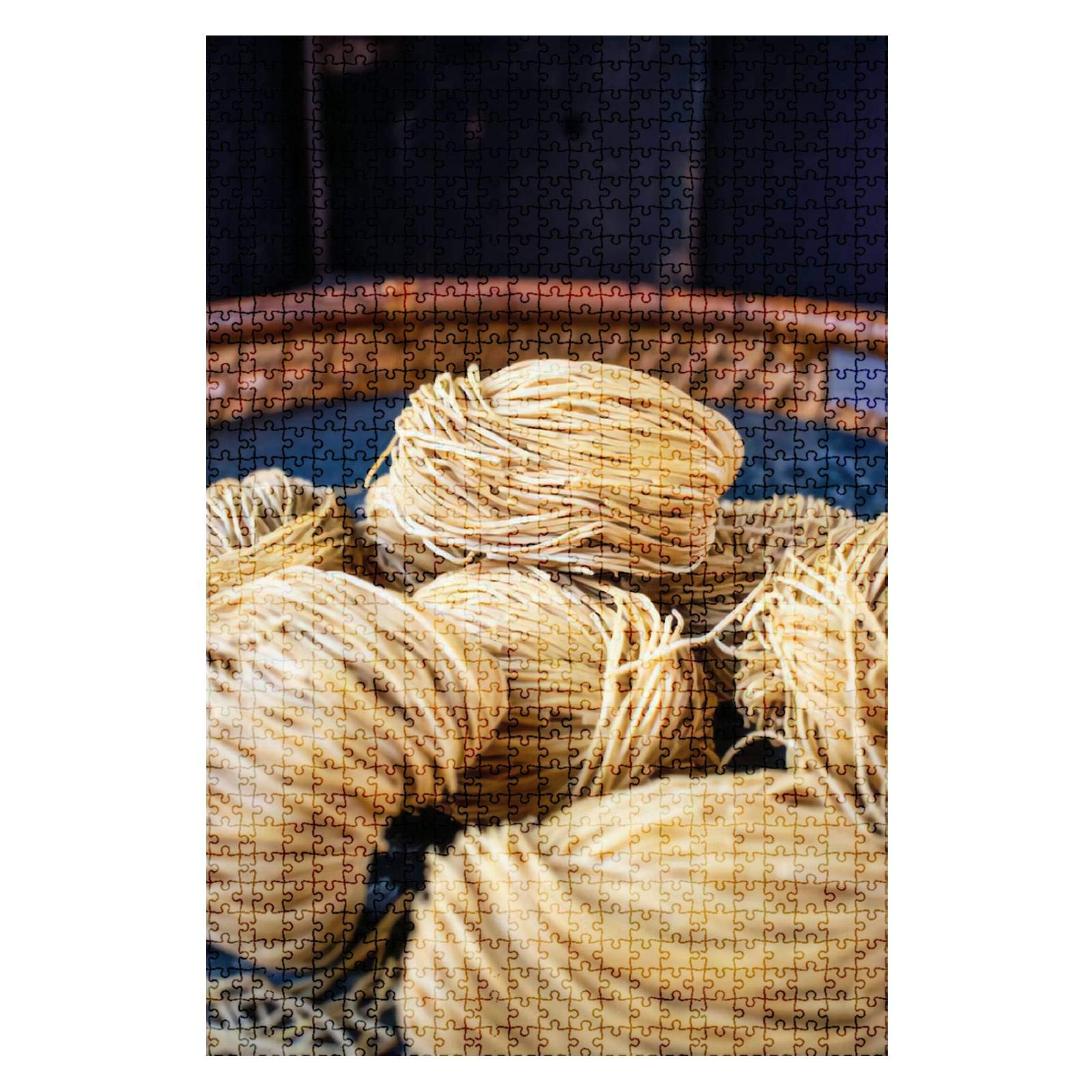 1000-Piece Wooden Jigsaw Puzzle - Oriental Hong Kong Noodle Street Scene - Educational & Stress-Relief Toy for Adults & Kids - Perfect Fit Multicolor Puzzle - Great for Family Game Night & Cognitive Development