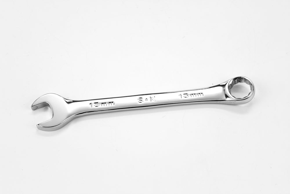 13mm 12-Point Metric Combination Chrome Wrench - Professional Automotive & Industrial Tool for Tightening Bolts and Nuts