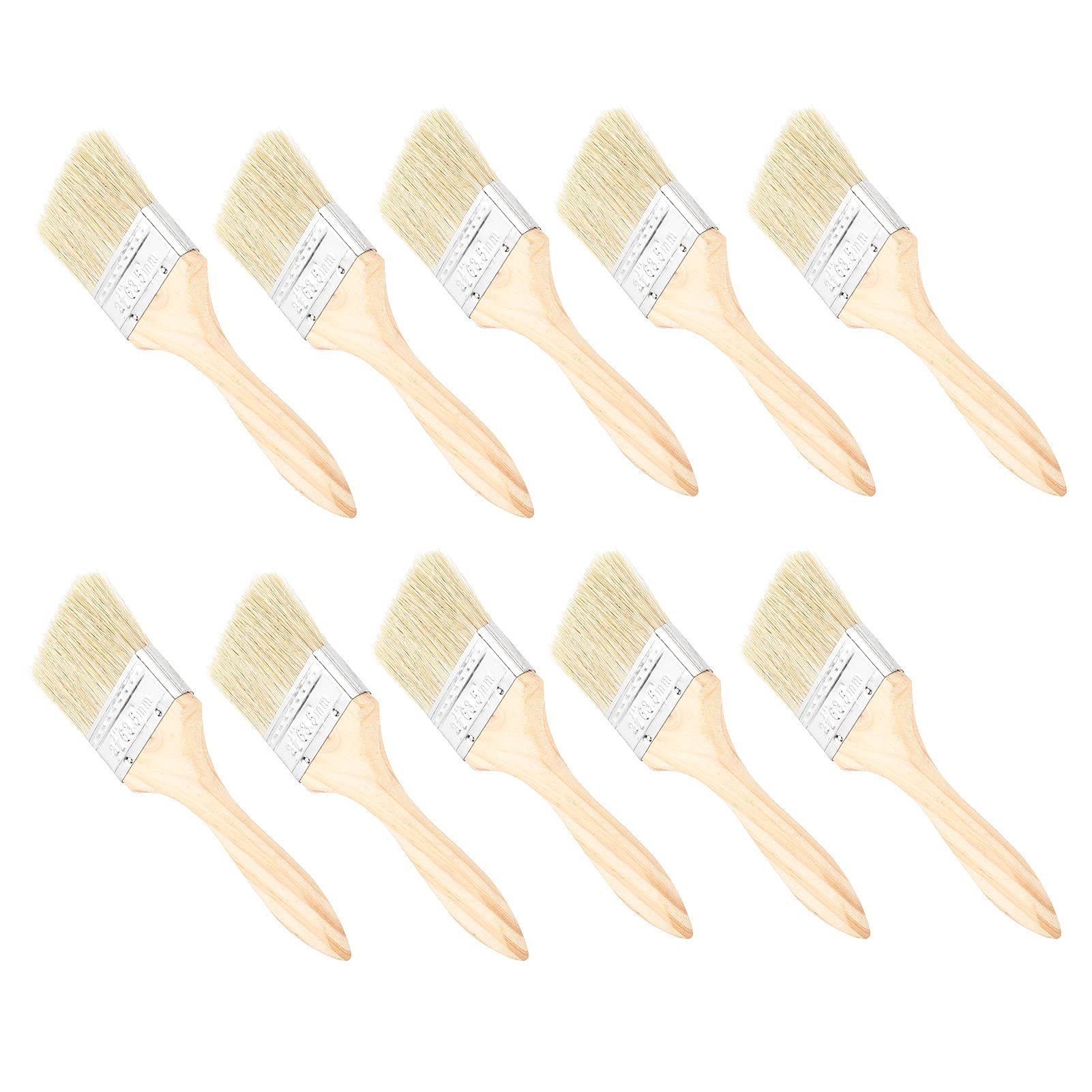 Premium Gesso Brushes Set - Multipurpose Synthetic Wool Ergonomic Paint Brushes for Acrylic, Oil & Varnish - Ideal for Canvas, Wood & DIY Art Projects