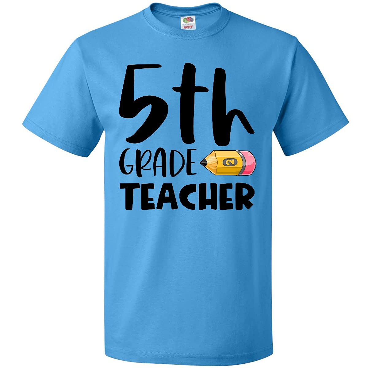 Fifth Grade Teacher Pencil Graphic T-Shirt - Fun & Comfortable Cotton Tee for Educators, Back to School, and Teacher Appreciation Gifts