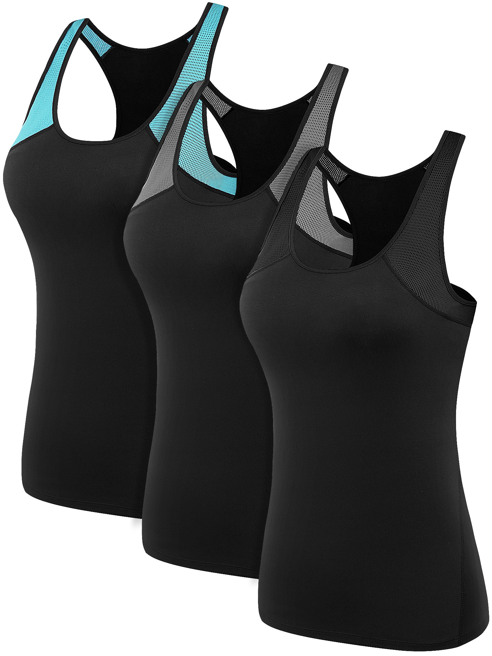 NELEUS Women's Racerback Yoga Tank Top - Breathable Workout Shirt for Yoga, Gym & Running | Comfortable Fitness Apparel for Women