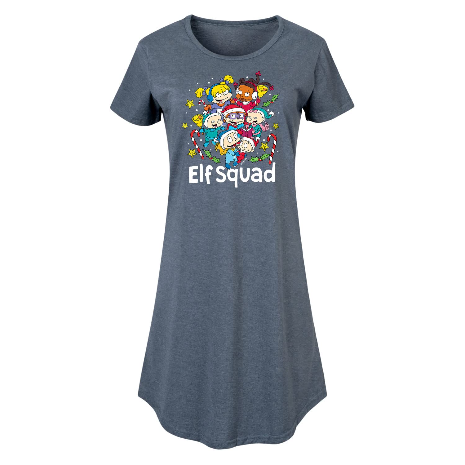 Rugrats Women's Christmas Holiday Dresses | Cute Cartoon Character Outfits for Holiday Parties & Family Gatherings | Hybrid Apparel