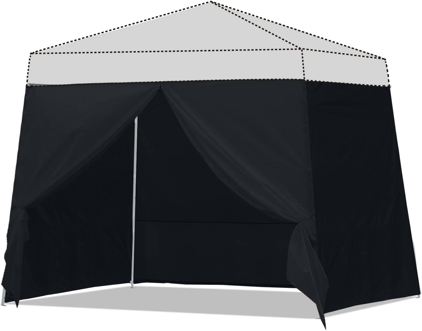 ABCCANOPY 10x10 Slant Leg Canopy Replacement Side Walls (Set of 4) - Waterproof & UV Resistant for Outdoor Events, Parties, and Market Stalls