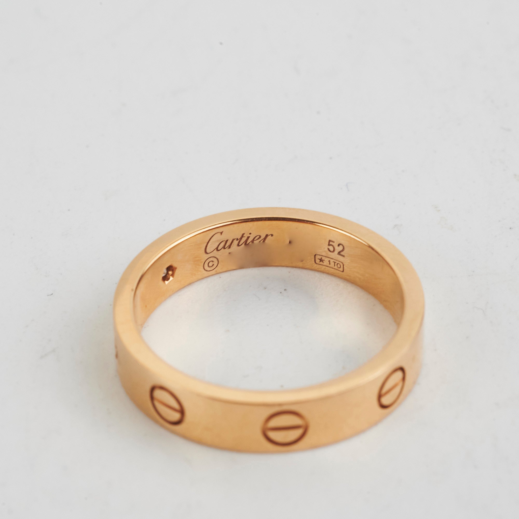 Cartier Love Wedding Band - 18K White Gold Diamond Ring Size 52 for Women | Elegant Bridal Jewelry & Anniversary Gift