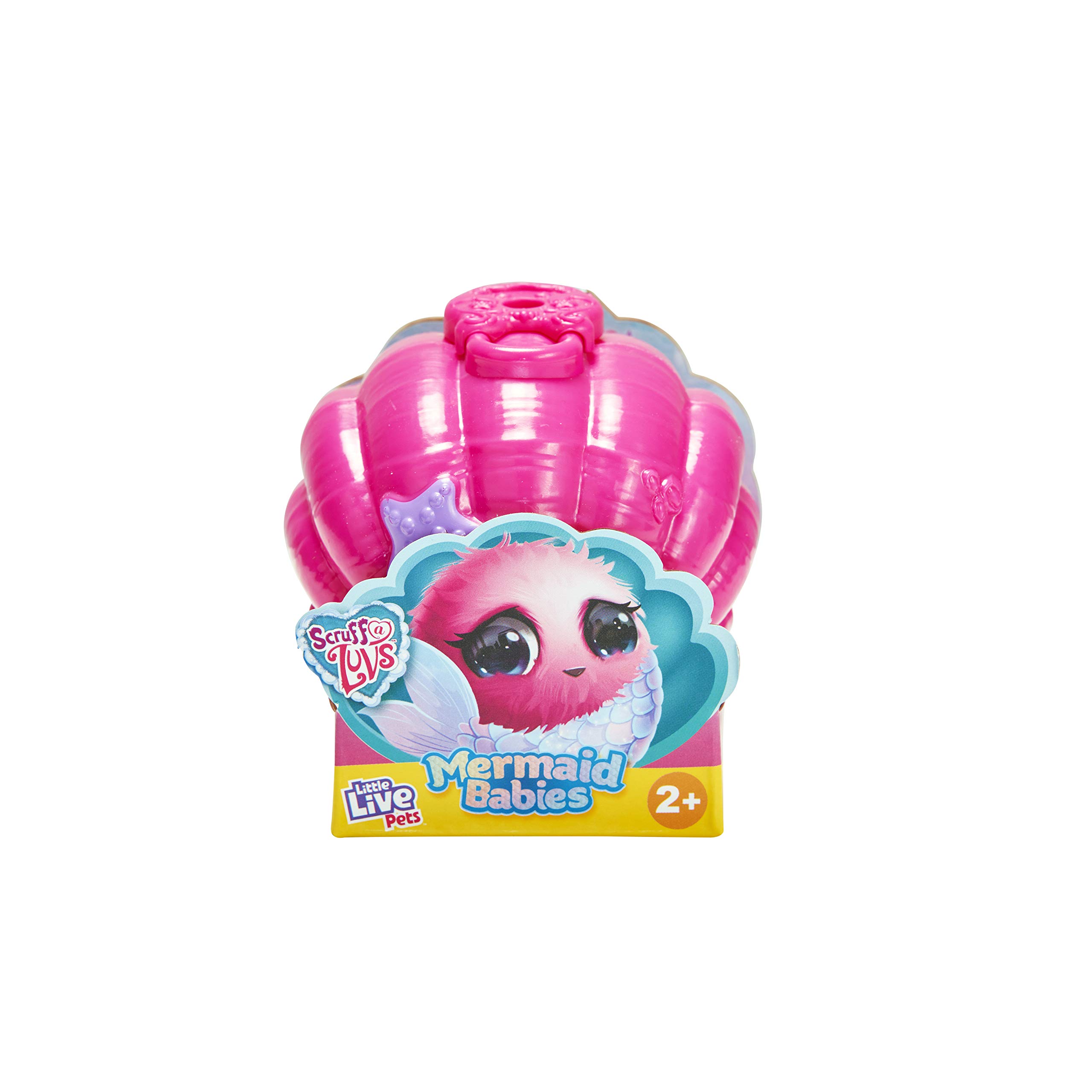 Little Live Scruff-a-Luvs Mermaid Babies - Interactive Stuffed Animal Toy for Kids with Realistic Pet Care Experience | Perfect for Pretend Play, Birthday Gifts & Emotional Development