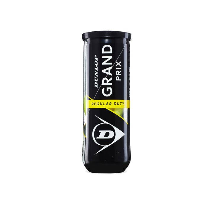 Dunlop Grand Prix Regular Duty Tennis Balls - 3 Pack for Practice & Match Play - Ideal for Hard Courts & Training Sessions