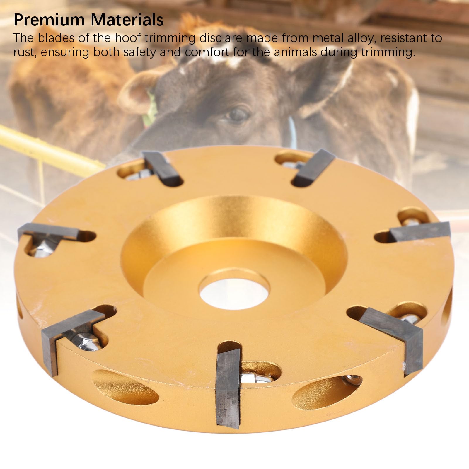 Livestock Hoof Trimming Disc - Durable Metal Alloy Hoof Grinder for Cattle, Sheep & Horses | Professional Hoof Care Tool for Farmers & Ranchers | Perfect for Barn Maintenance & Livestock Grooming