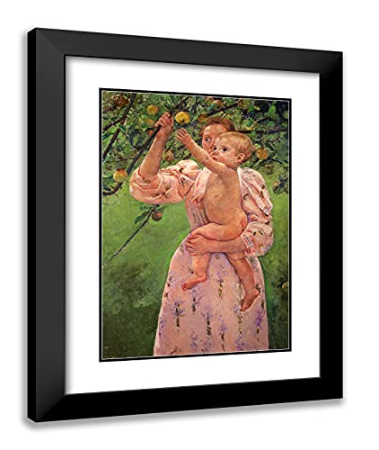 Black Modern Wood Frame with Double Matting