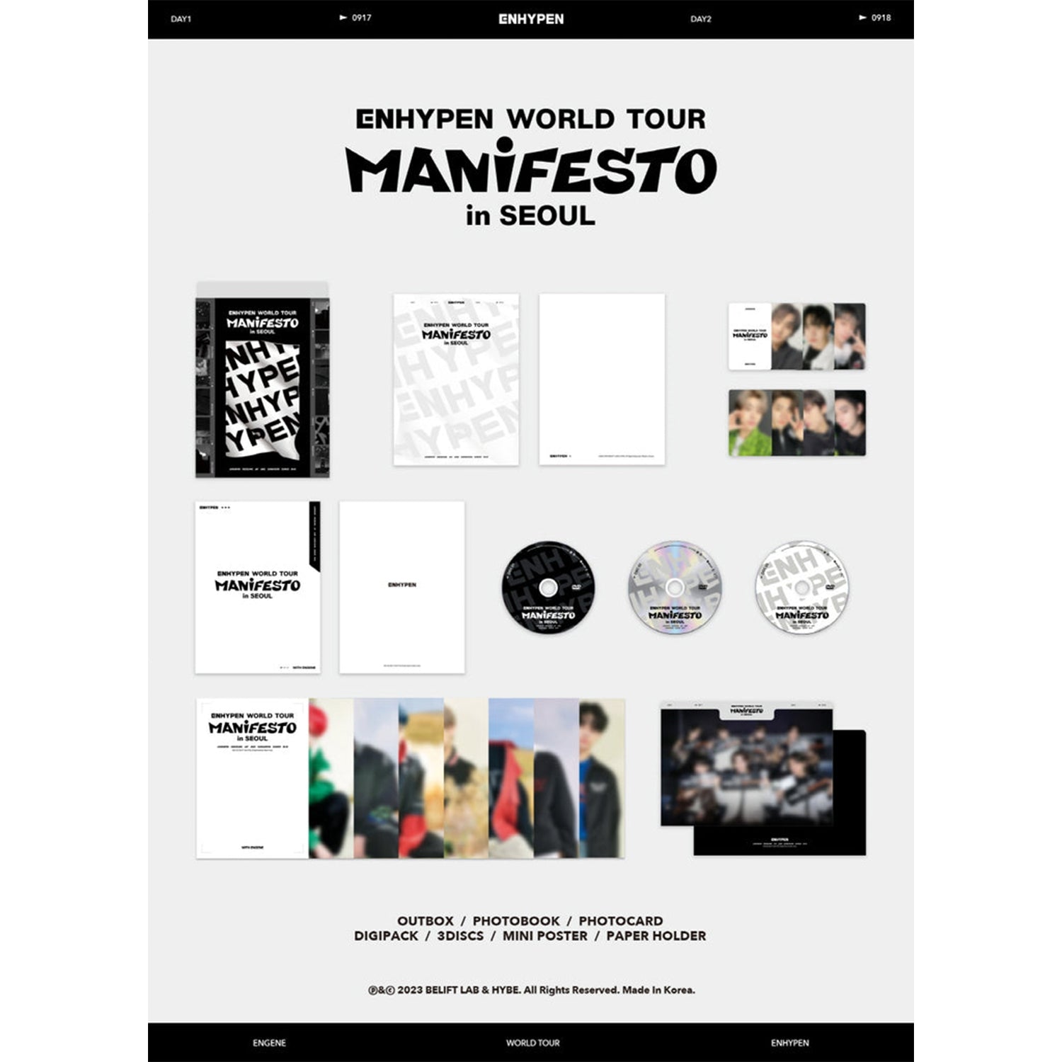 ENHYPEN WORLD TOUR 'MANIFESTO' IN SEOUL Concert DVD - K-Pop Live Performance, Behind the Scenes & Special Features | Perfect for K-Pop Fans, Music Collectors and Concert Enthusiasts