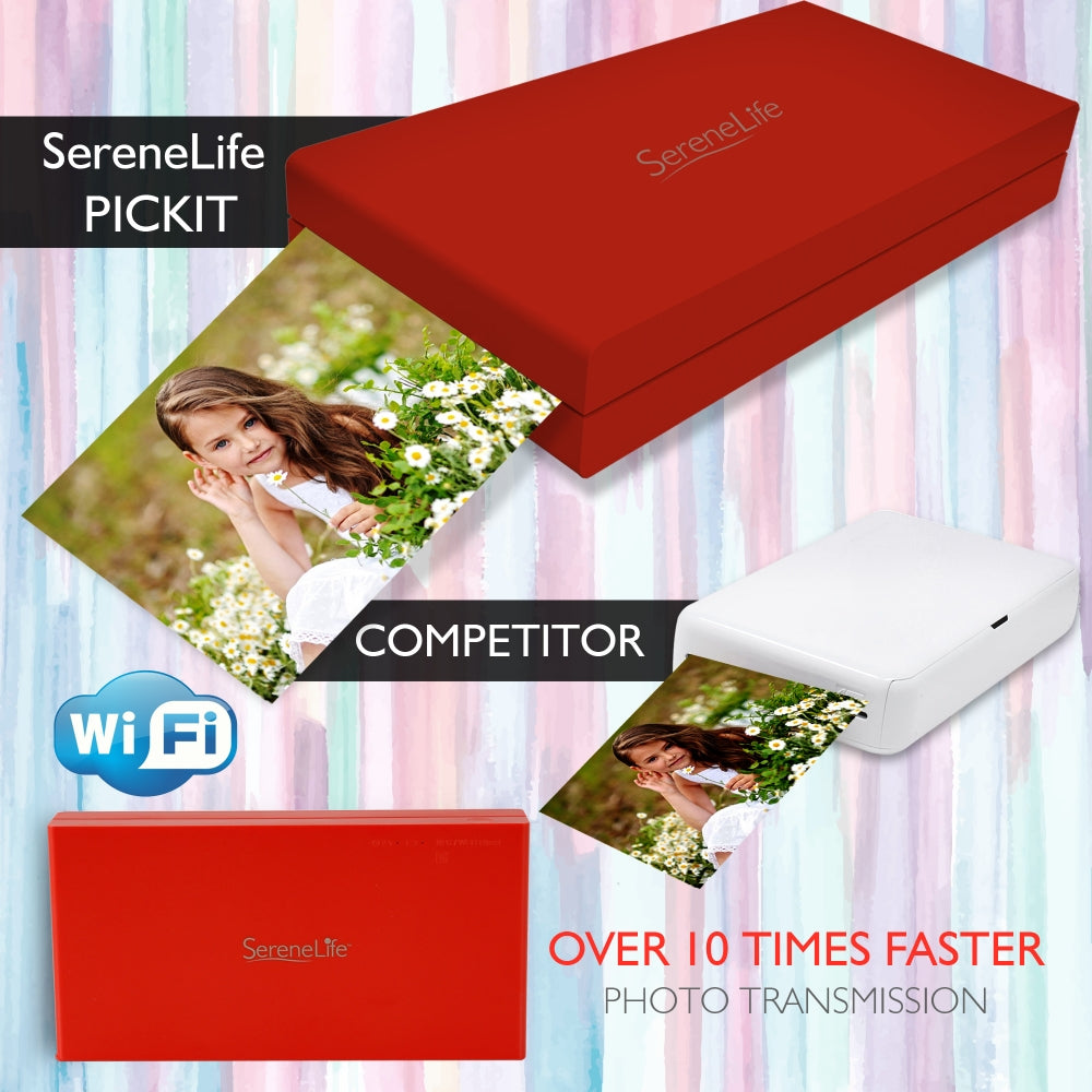 Portable Smartphone Photo Printer - Wireless Instant Printer for iPhone & Android - Print Polaroid-Style Photos Anywhere - Perfect for Travel, Parties & Scrapbooking