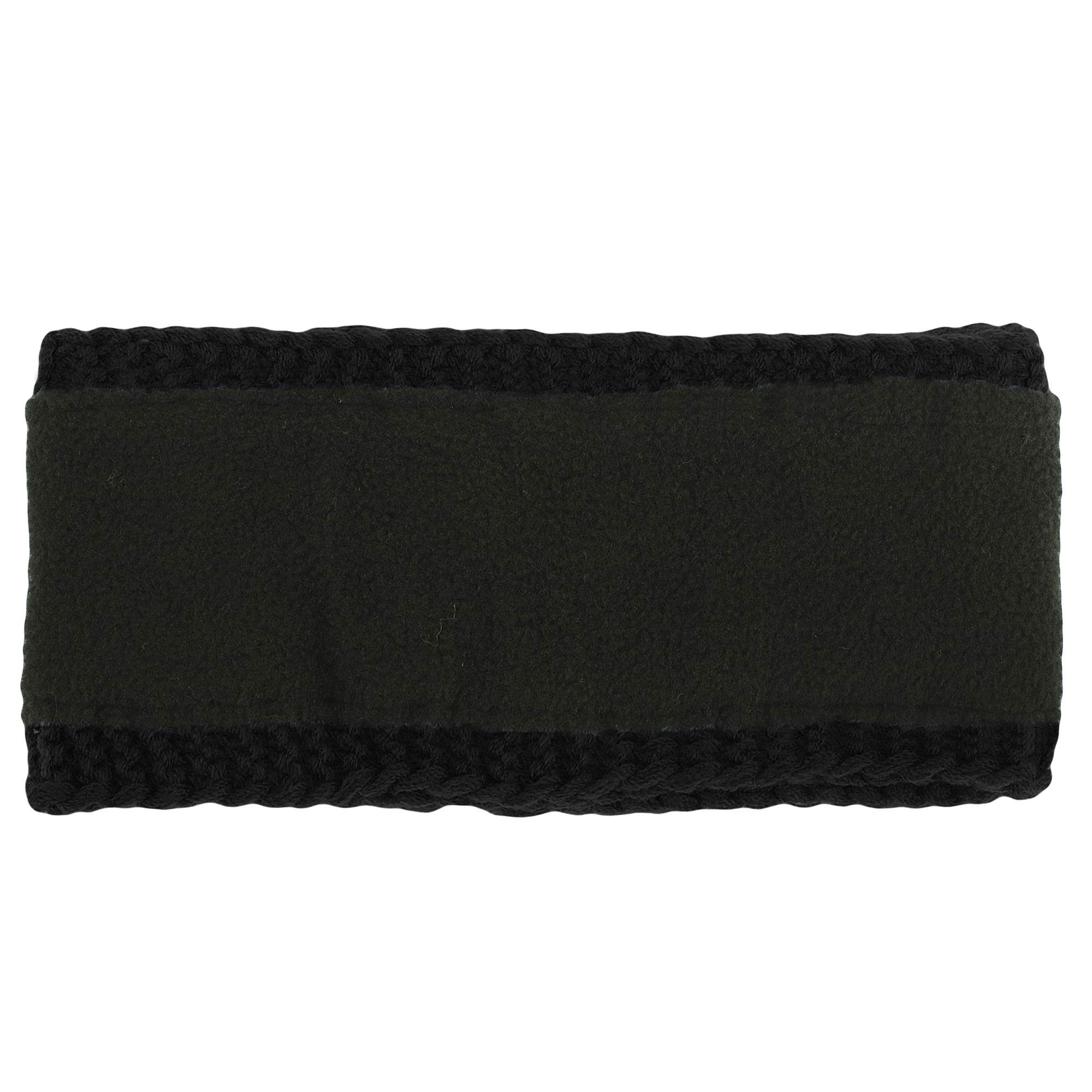 LUTHER PIKE SEATTLE Women's Winter Ear Warmer Headband - Soft Fleece Lined, Adjustable, Black - Perfect for Skiing, Running & Cold Weather Activities