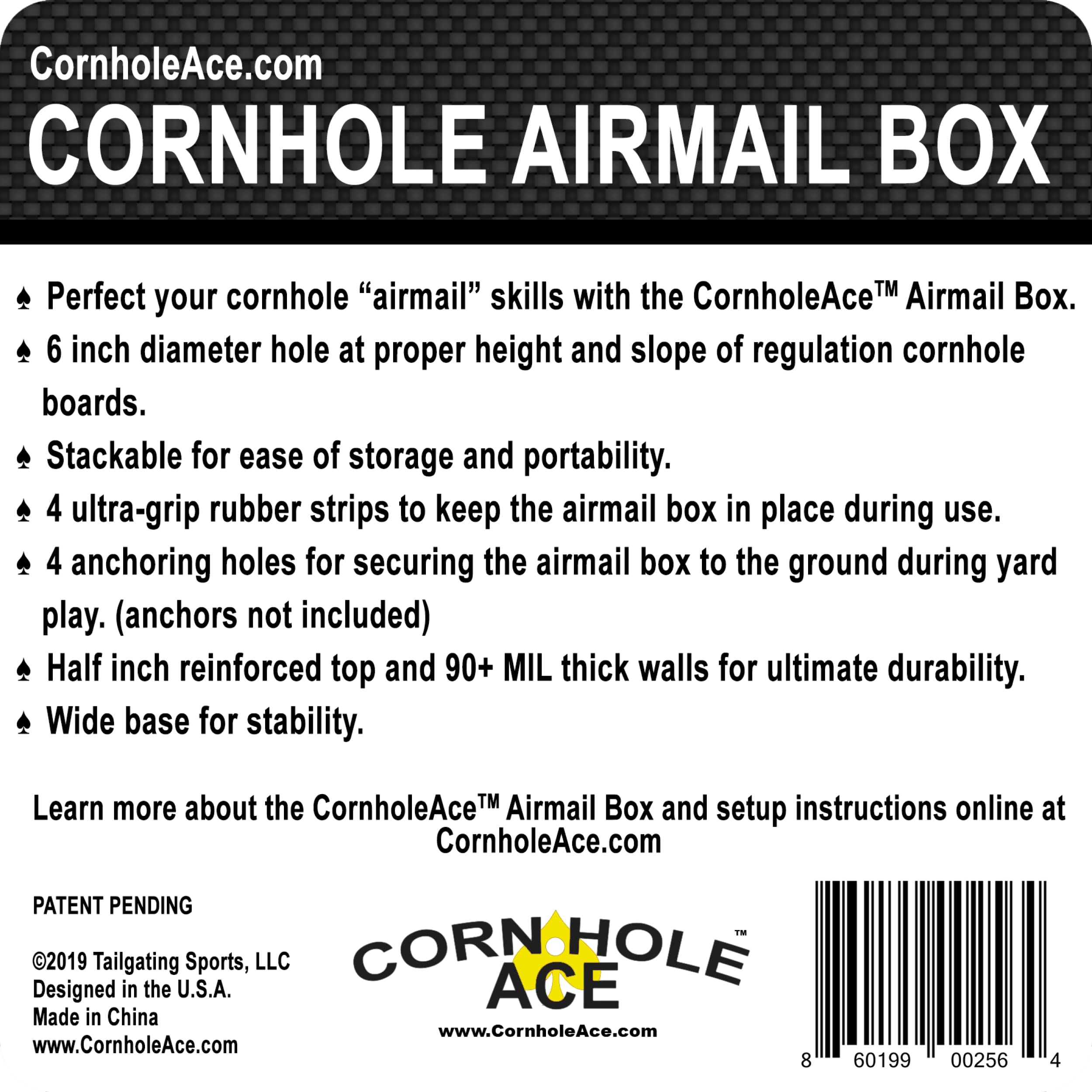 Premium Cornhole Airmail Box Bag Pong Game Set - 12 Durable Airmail Boxes for Outdoor Lawn Games, Backyard Parties & Tailgating Events - Ultimate Bean Bag Toss Experience for Adults & Kids
