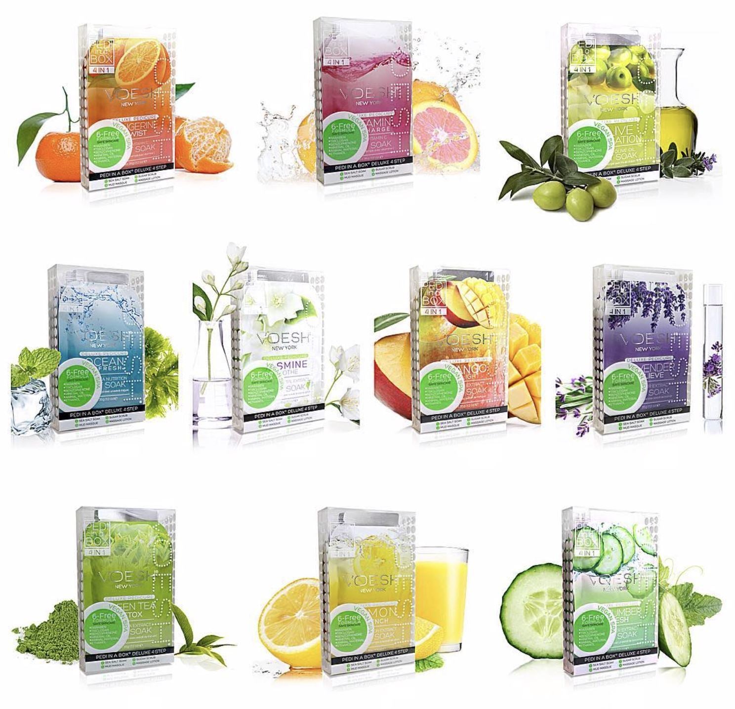Voesh Pedi in a Box Lemon Quench - Exfoliating Foot Peel Mask for Soft & Smooth Feet - At-Home Spa Treatment for Cracked Heels & Calluses - Perfect for Self-Care & Relaxation