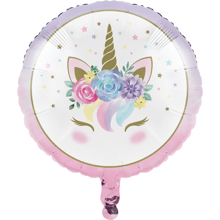 10 Pack Bulk Unicorn Baby Shower Mylar Balloons - Gender Reveal Party Decorations, Birthday Decor, Nursery Room Decorations for Girls