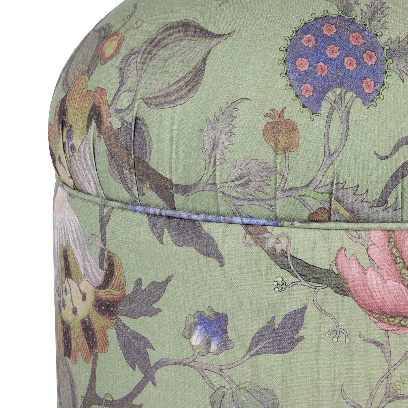 ARTEMIS Cotton Linen Vesper Bottoman Jadeite - Stylish and Comfortable Home Decor for Living Room, Bedroom, or Office