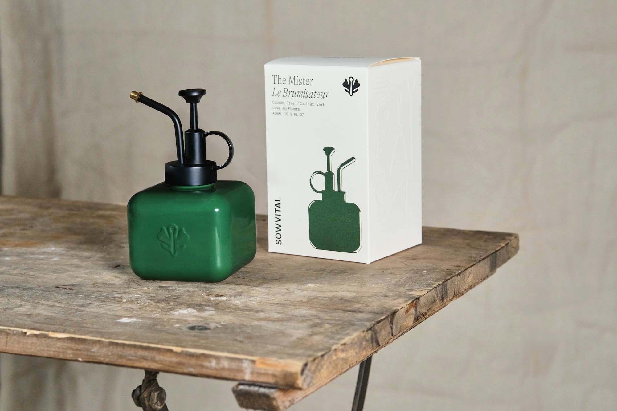 Sowvital Green Plant Water Mister - Fine Mist Spray Bottle for Indoor Plants, Gardening, and Hydration - Perfect for Succulents, Herbs, and Houseplants