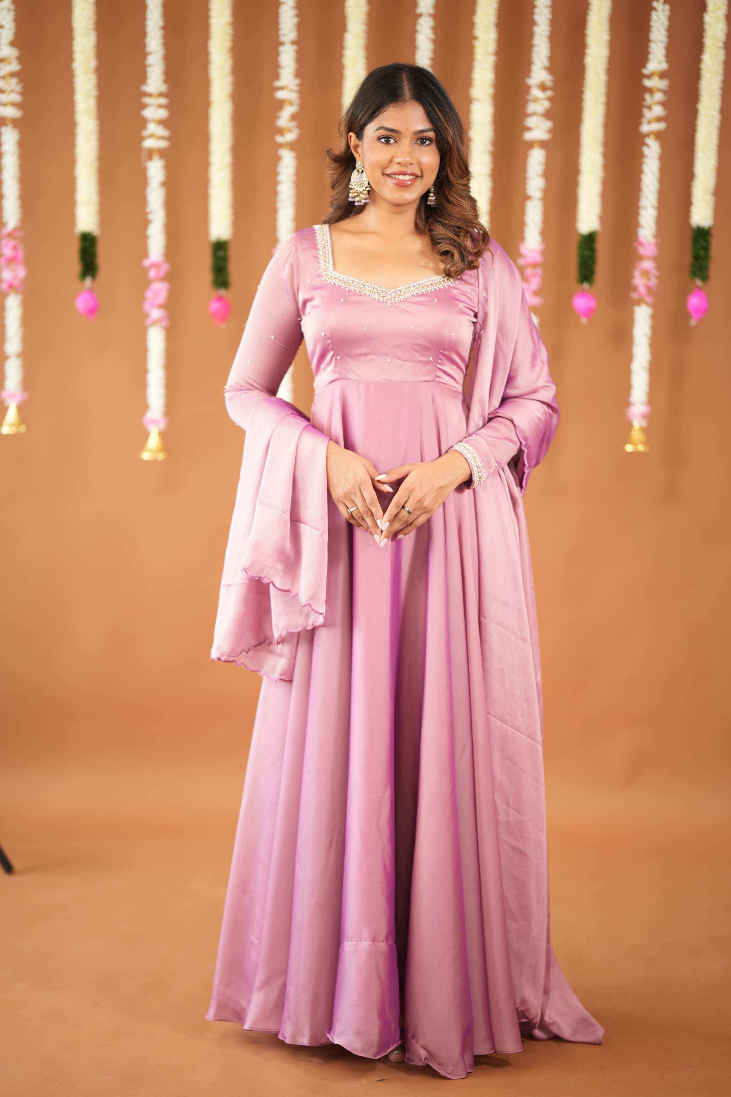 DD616 Dhivya Premium Designer Anarkali Dress - Elegant Indian Ethnic Wear for Women | Perfect for Weddings, Parties & Festive Occasions