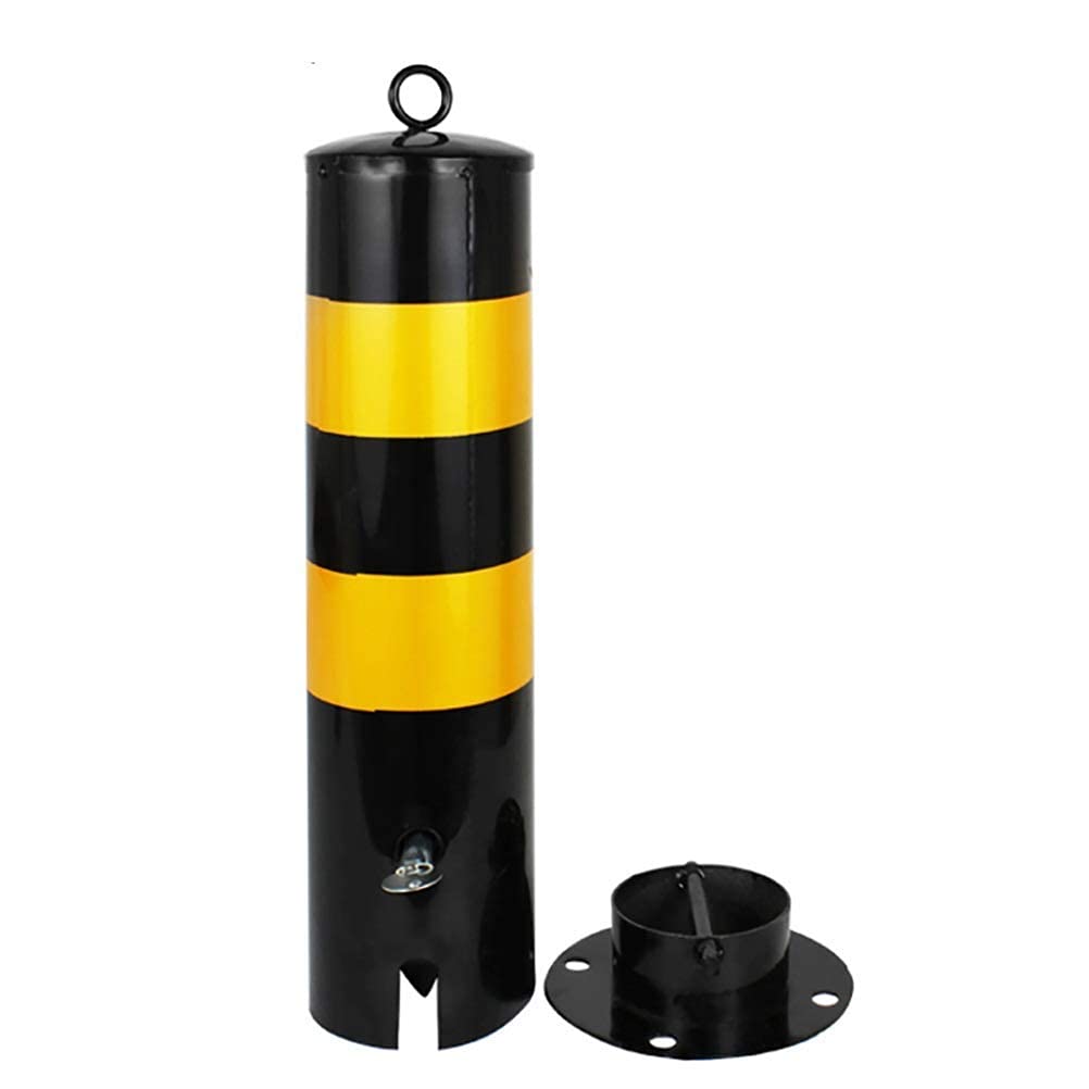 Driveway Bollards with Reflective Tape - Heavy Duty Parking Safety Barriers for Cars & Vehicles | Easy Installation Bollard Posts for Driveways, Car Parks & Garages