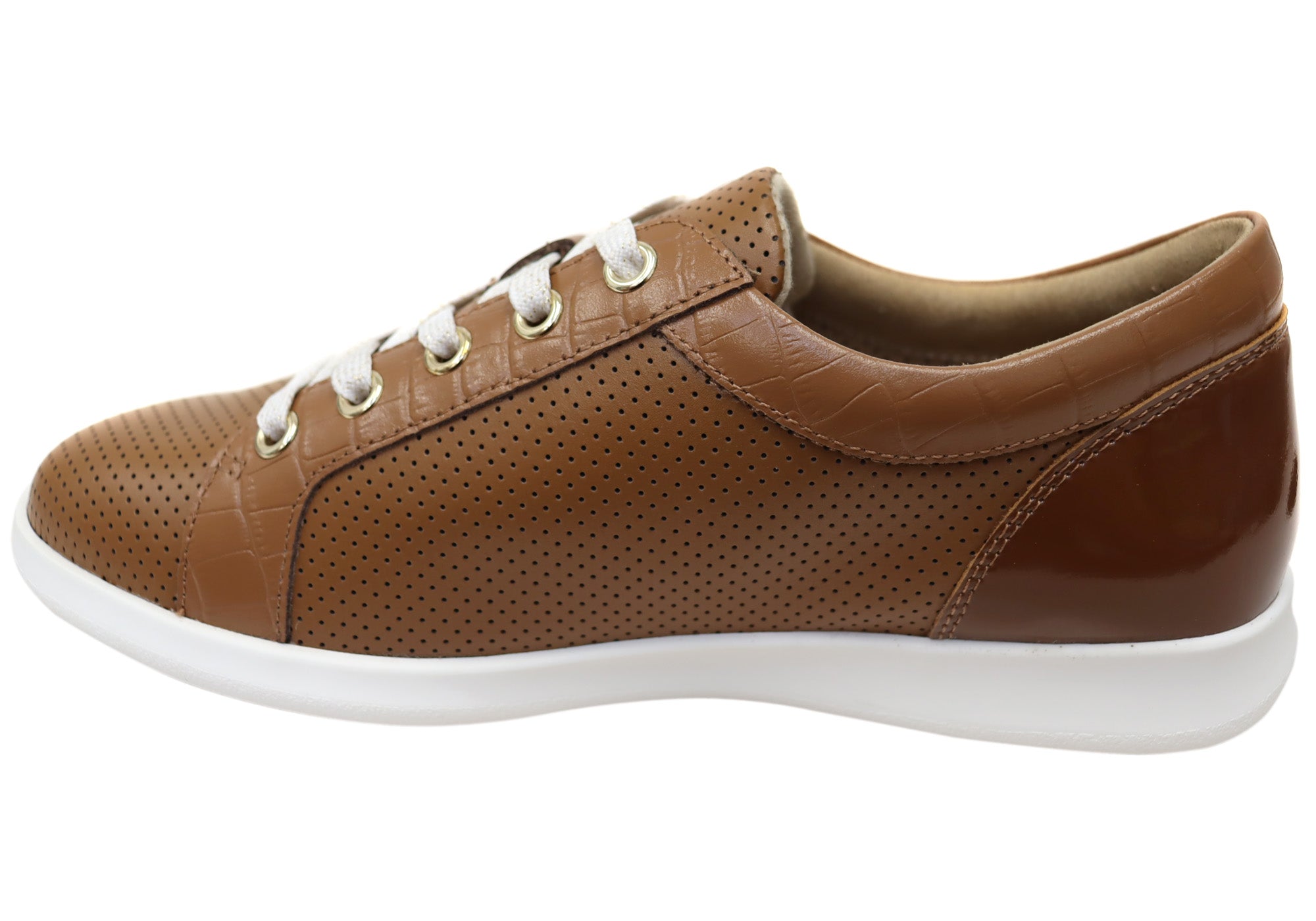 Homyped Carrie Lace Women's Comfortable Leather Casual Shoes - Stylish Walking & Everyday Wear for Work & Outings