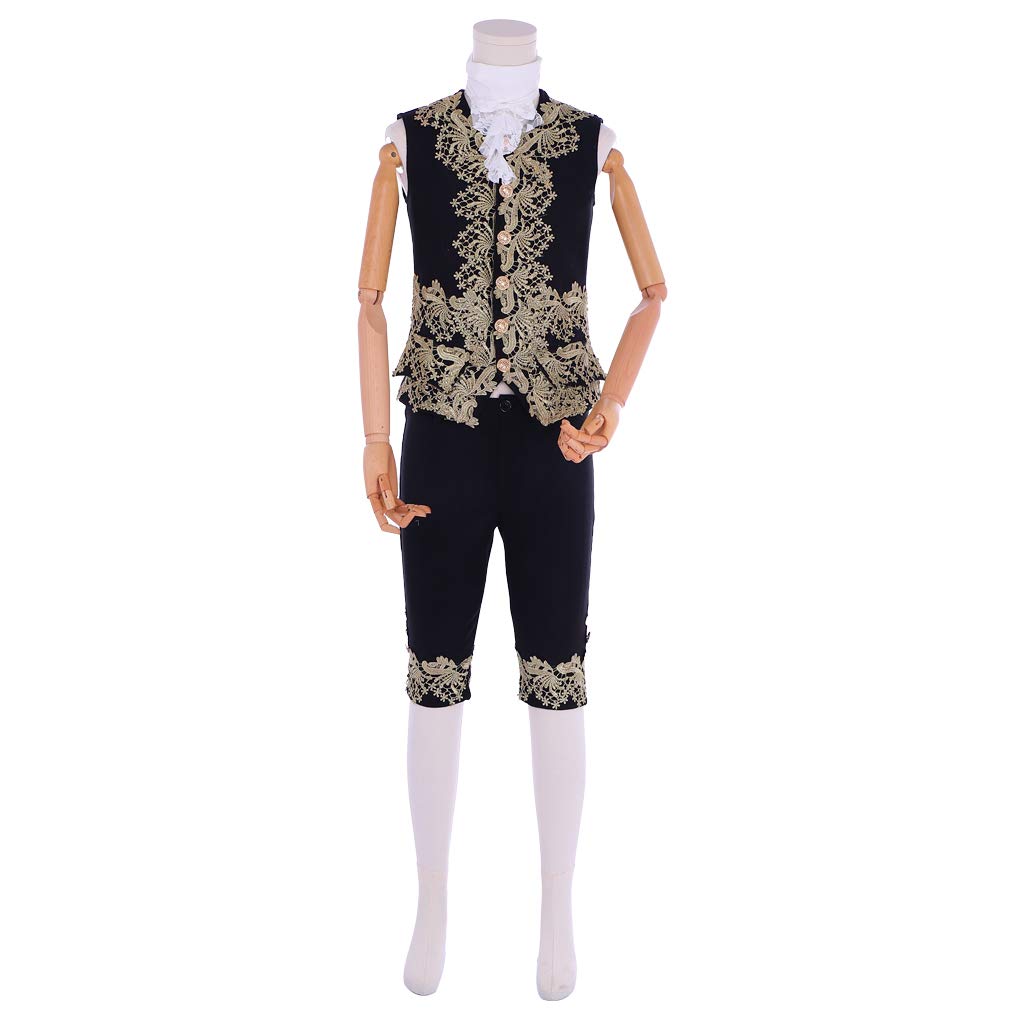 18th Century Colonial Rococo Costume for Men - Victorian Court Suit Outfit | Perfect for Cosplay, Historical Reenactments, Theater Performances & Halloween Costumes