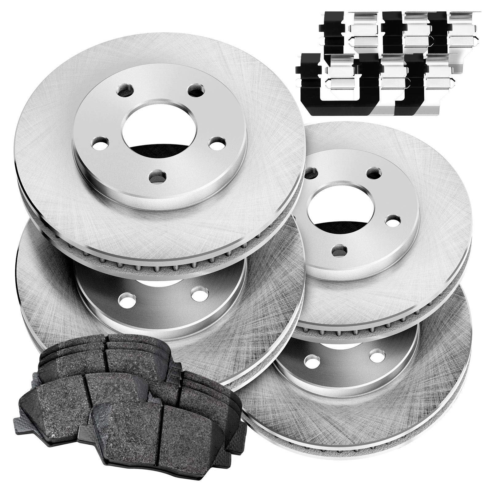 High-Performance Power Sport Front & Rear Brake Kit - Ceramic Brake Pads & Rotors for 1999-2001 Acura RL | Smooth Stopping for Daily Commutes & Sport Driving