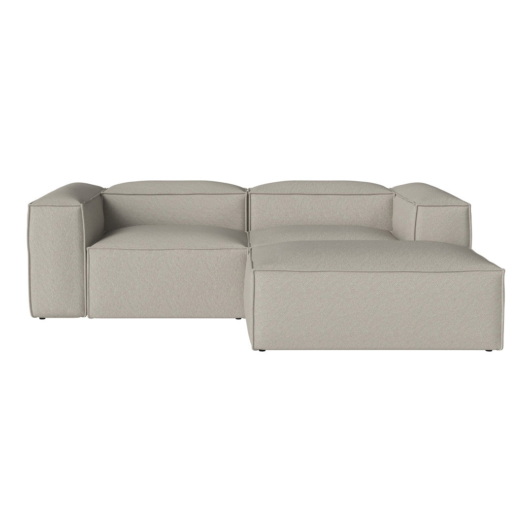 Cosima 2-Seater Small Sofa with Pouf - Compact Loveseat for Small Spaces, Living Room, Apartment & Cozy Home Decor