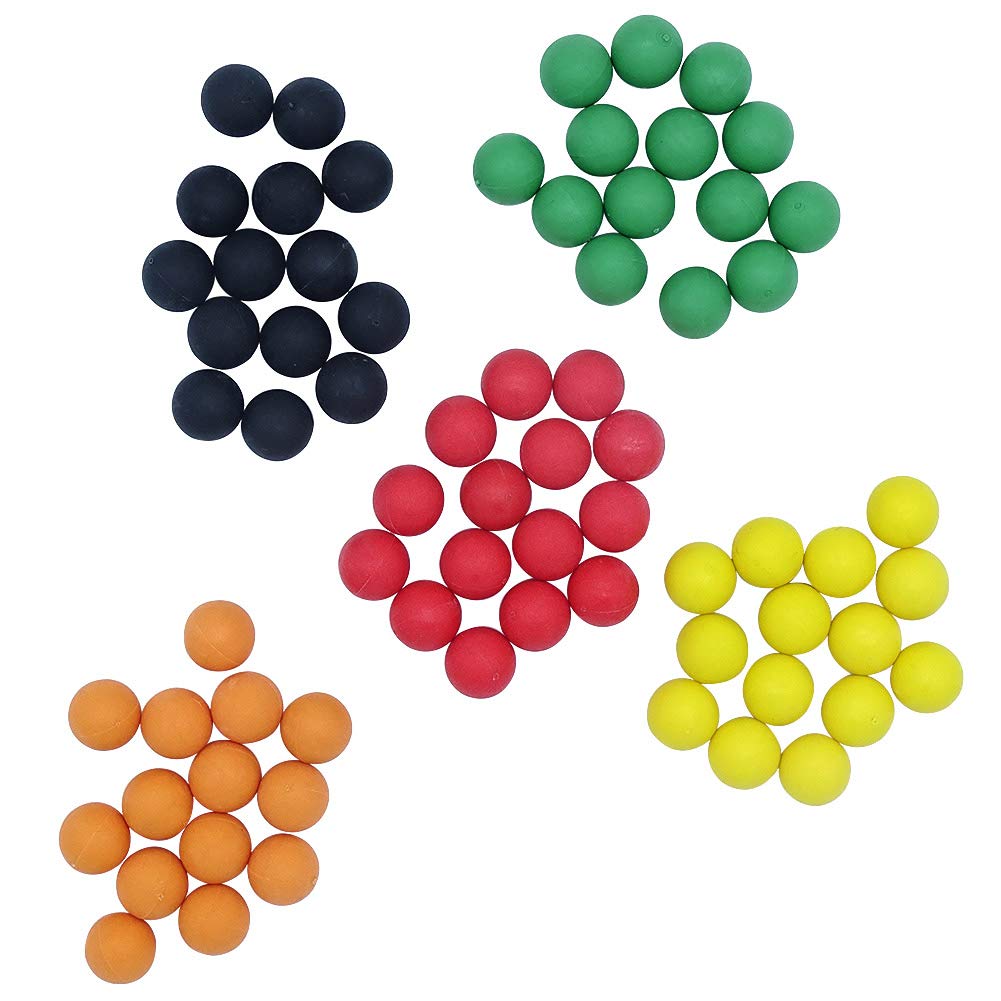 Reusable 0.68 Caliber Paintballs - 100 Pack Eco-Friendly Rubber Training Balls for Paintball Guns | Perfect for Target Practice, Team Drills & Outdoor Shooting Games