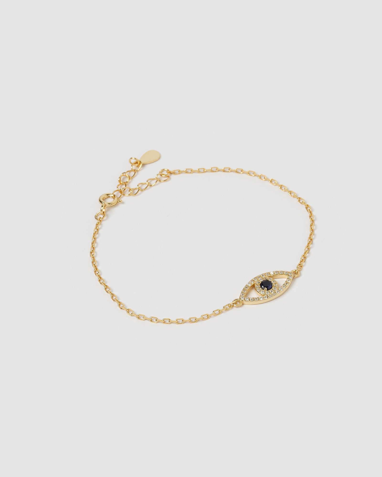 Izoa Arti Eye Bracelet Gold - Elegant Evil Eye Protection Jewelry for Women, Trendy Boho Chic Bracelet for Good Luck & Positive Energy, Perfect Gift for Birthday, Anniversary & Everyday Wear