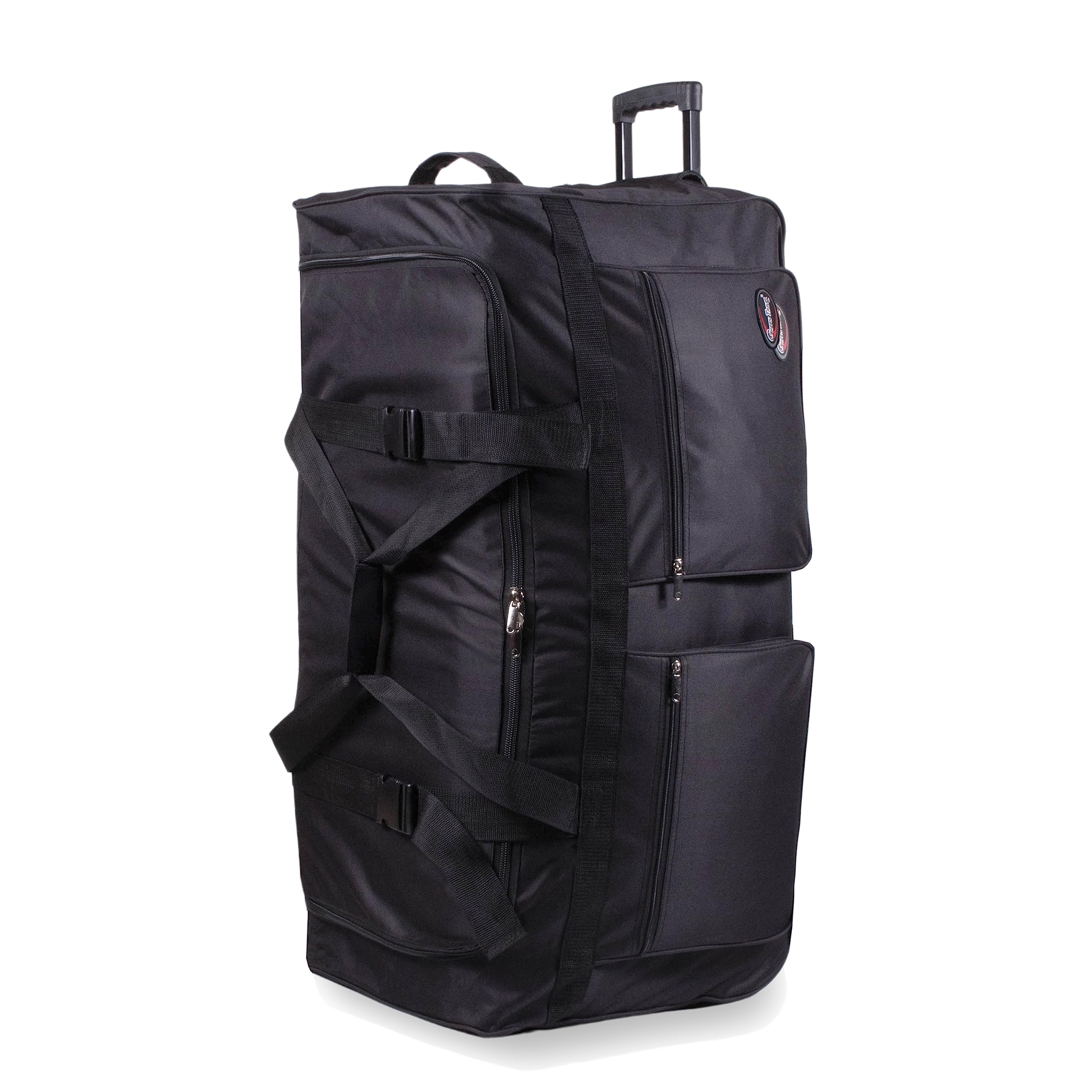 30'' / 36'' / 40'' Rolling Duffle Bag - Wheeled Travel Luggage Suitcase with Wheels (Black, 40 Inch) | Perfect for Air Travel, Road Trips & Gym Gear Storage | GT Brand