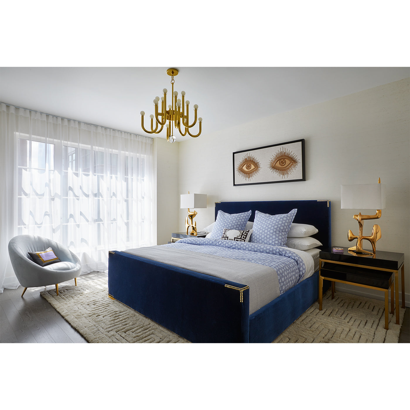 Connery King Size Bed Frame - Modern Wooden Platform Bed with Headboard for Bedroom | Perfect for Master Bedroom, Guest Room & Home Decor