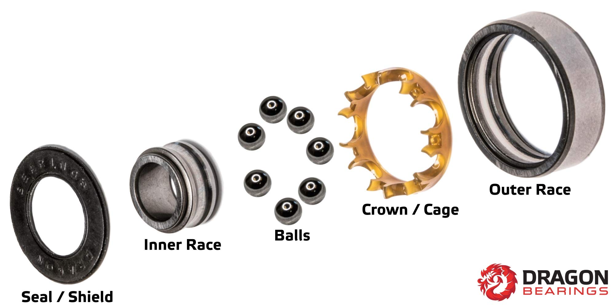 Fireball Paris Street Skateboard Trucks with Dragon Endure Bearings - High Performance Skateboard Parts for Street Skating, Tricks and Urban Commuting