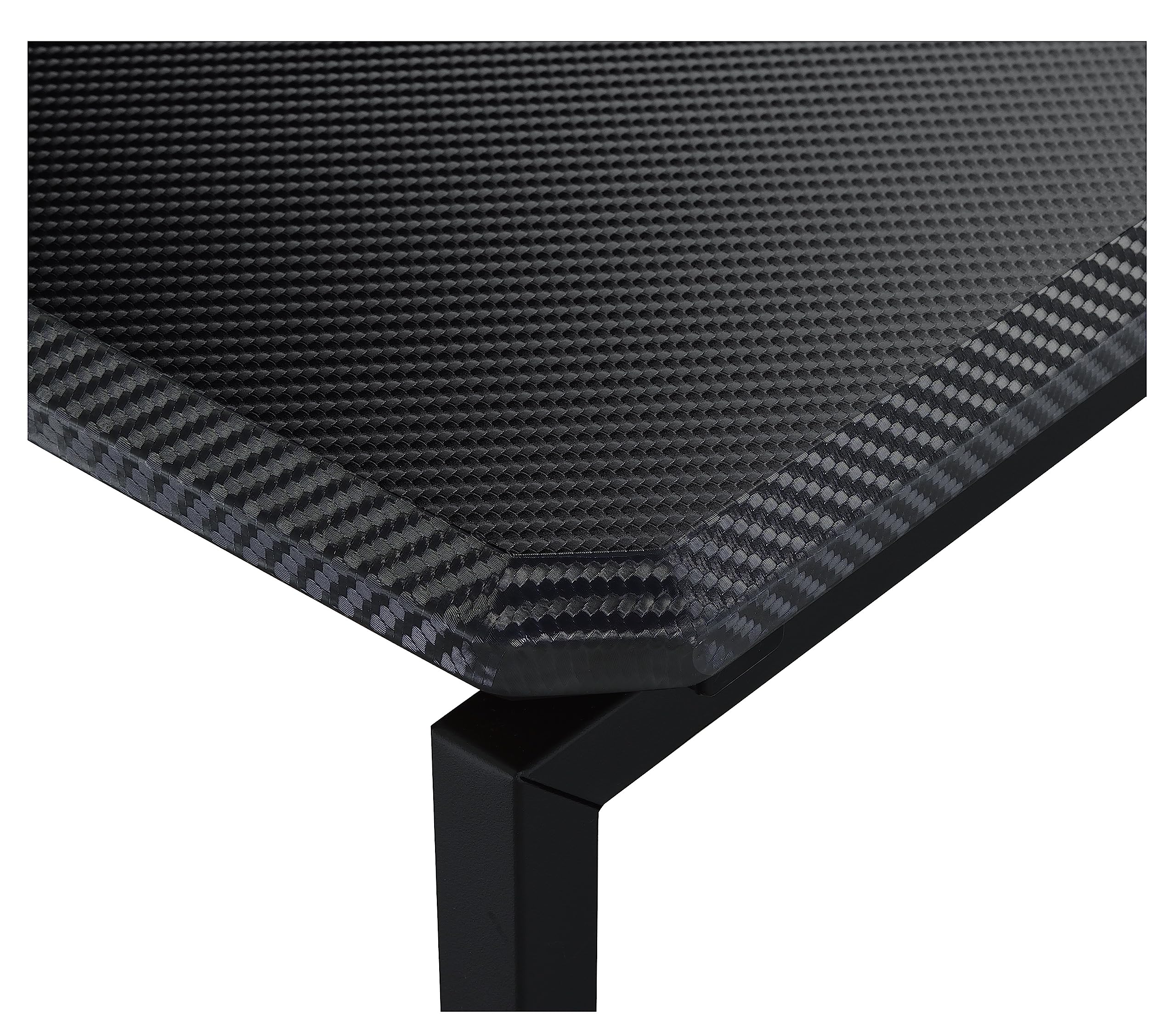 Lilola Home GT 3-Piece Black Carbon Fiber Coffee Table Set with Matching End Tables - Modern Living Room Furniture for Small Spaces & Apartments