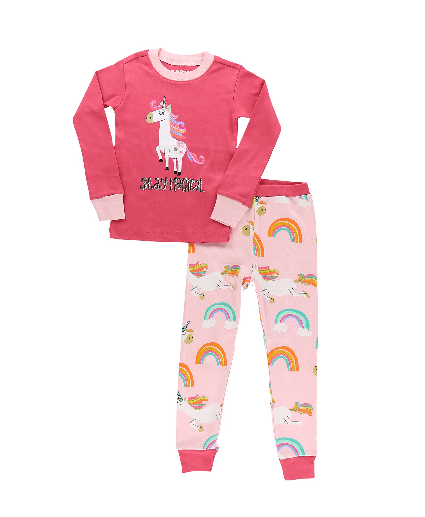 Lazy One Warm Long-Sleeve PJ Sets for Girls & Boys | Funny Kids' Pajamas | Cozy & Comfortable Sleepwear | Perfect for Winter Nights & Family Movie Time