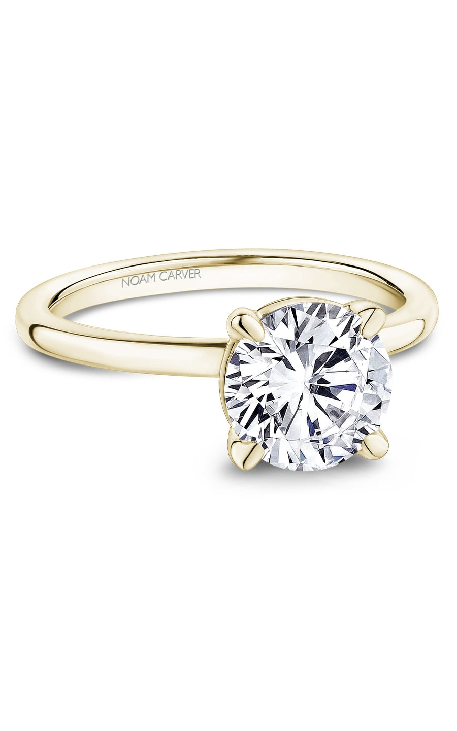 Noam Carver B371 01YA Bridal Engagement Ring - 14K White Gold Diamond Wedding Ring for Women, Perfect for Proposals, Anniversaries & Special Occasions