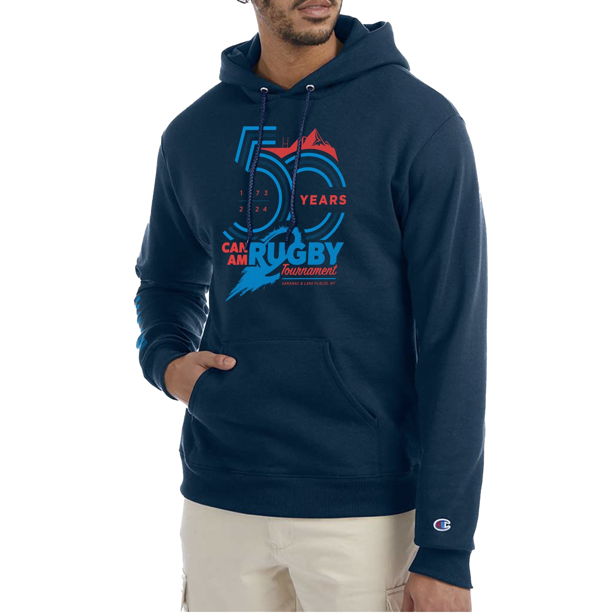 Can Am Rugby 2024 Champion® Hoodie - Premium Pullover Sweatshirt for Rugby Fans & Players - Perfect for Game Day, Training & Casual Wear