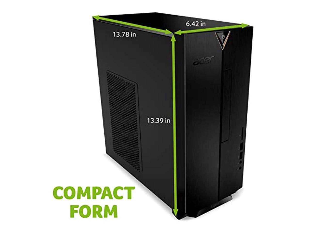 Acer Aspire TC 895 UA91 Desktop Computer - Intel Core i3-10100 3.6GHz, 8GB RAM, 512GB NVMe SSD, DVD RW, WiFi & Bluetooth, Windows 10 Home - Perfect for Home Office, Gaming & Everyday Computing