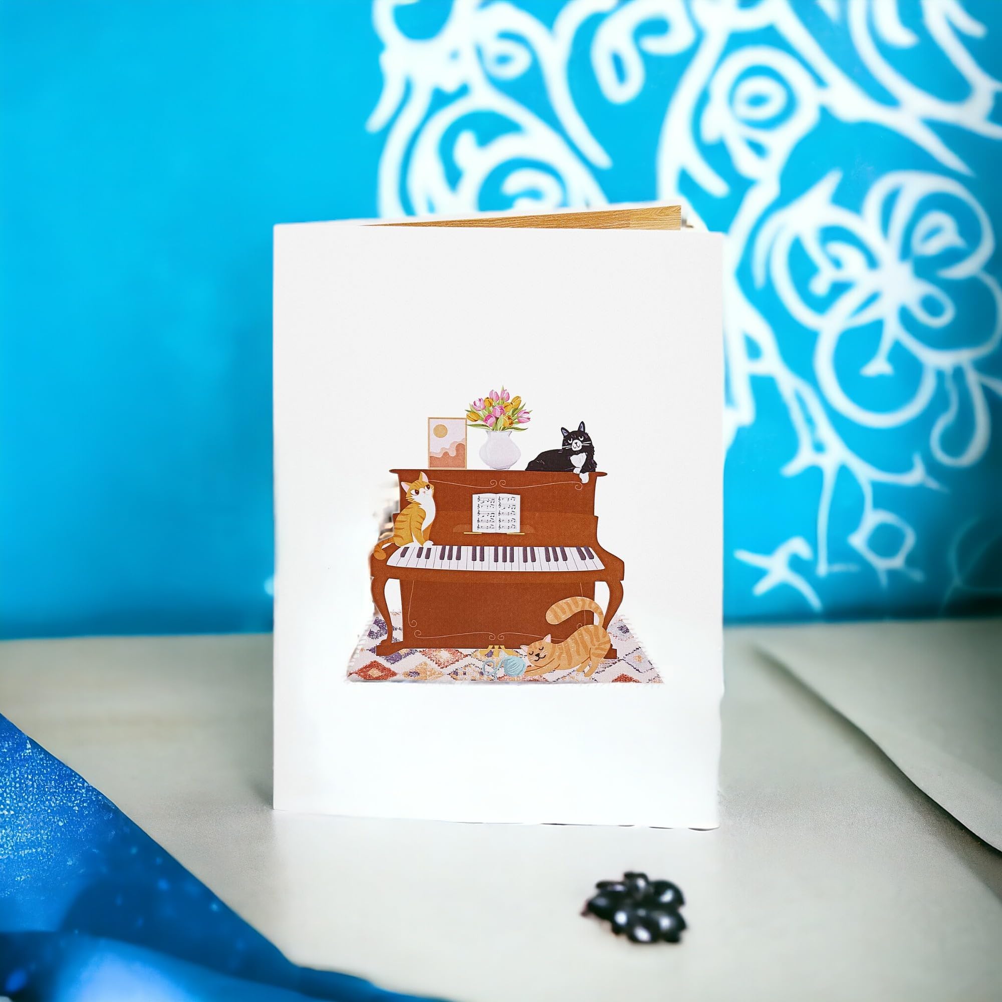 Funny Cat Pop Up Birthday Card - Blank Cat Greeting Card with Envelope - Perfect for Cat Lovers, Cat Moms, Birthdays, Thinking of You, Retirement, Get Well & Thank You - Great for Cat Themed Parties, Office Gifts & Special Occasions