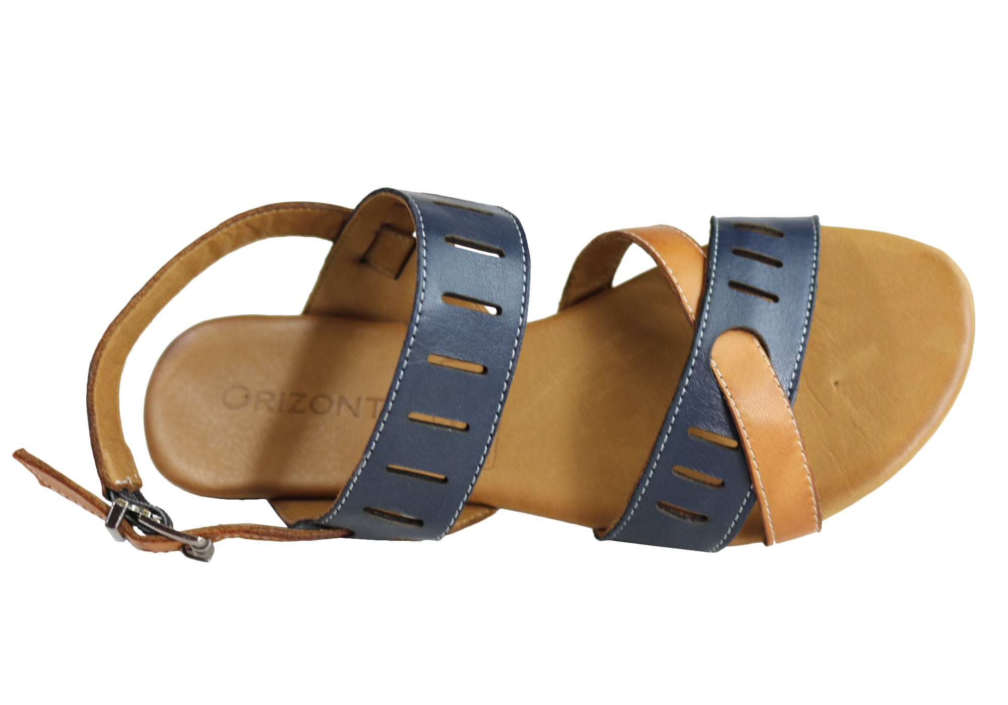 Orizonte Toto Women's European Leather Comfortable Flat Fashion Sandals - Stylish & Comfortable for Walking, Travel & Summer Outfits