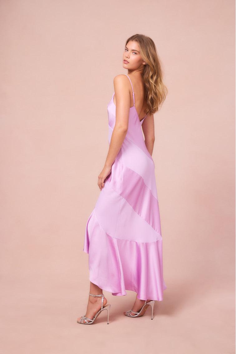 Elegant Mallee Satin Asymmetrical Dress for Women - Formal Evening Gown & Cocktail Party Wear - Perfect for Weddings, Prom, and Special Occasions