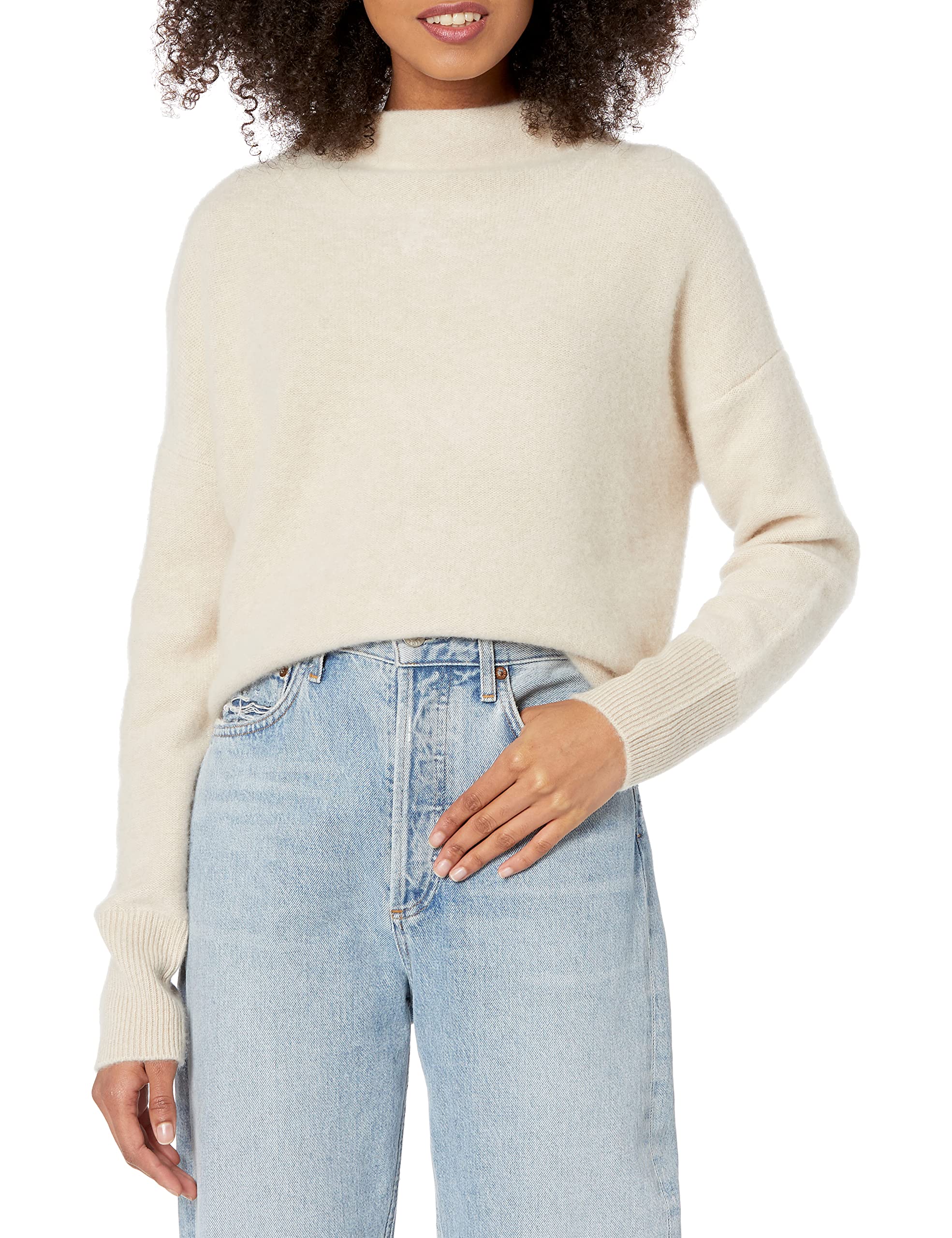 Vince Women's Cashmere Funnel Neck Sweater - Soft Winter Pullover for Office & Casual Wear | Cozy Cold Weather Knit Top for Women