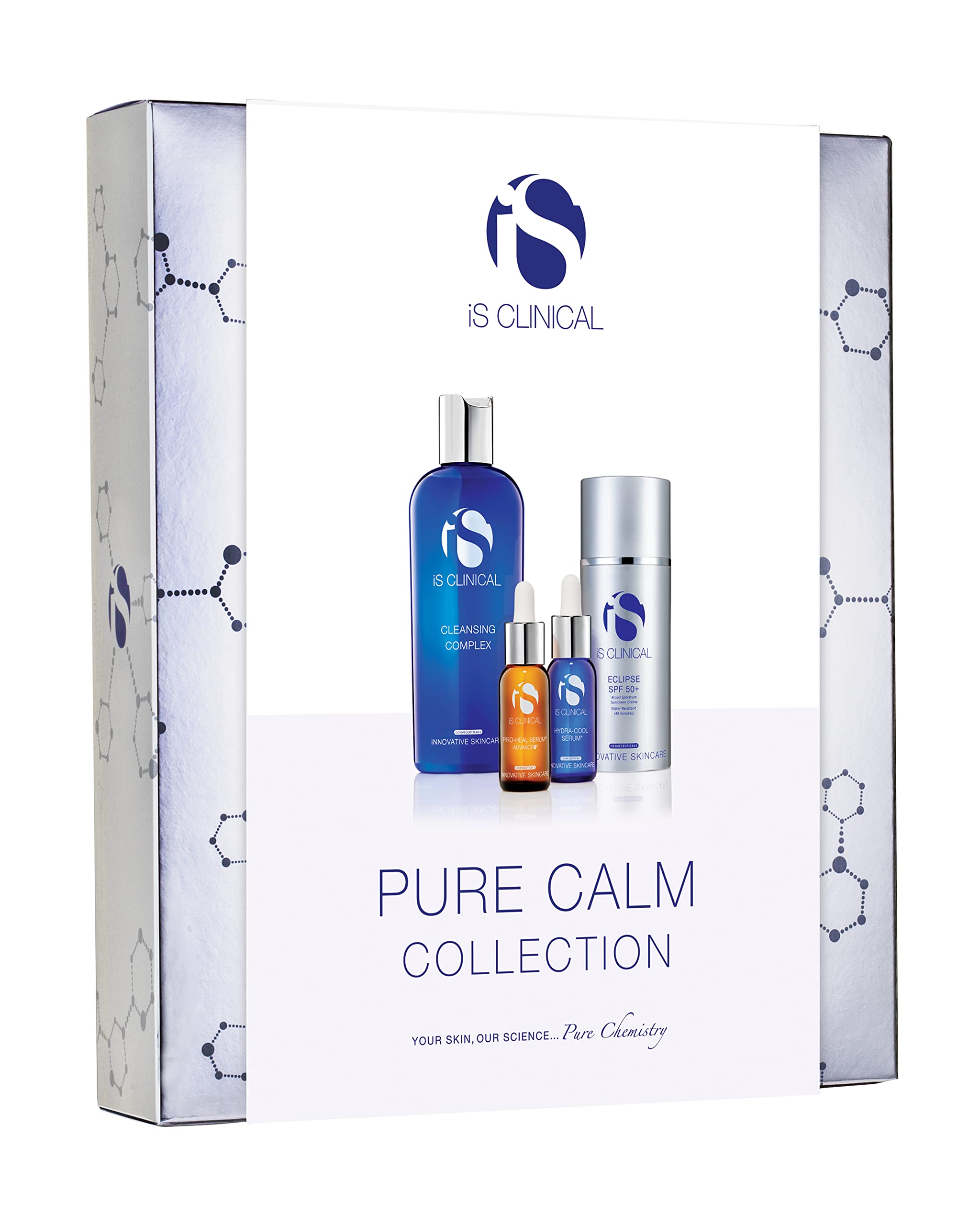 iS CLINICAL Pure Calm Collection - Soothing Skincare Gift Set for Sensitive & Irritated Skin | Redness Relief & Hydration | Perfect for Daily Skincare Routine & Post-Treatment Care