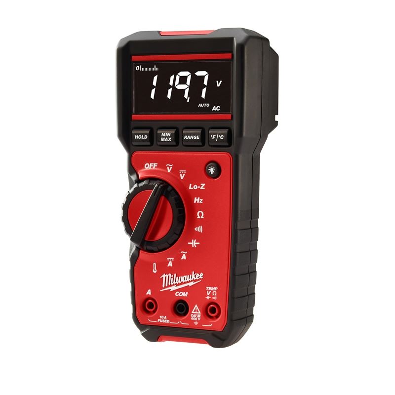 2217 20 Digital Multimeter - Auto-Ranging True RMS Multimeter with Backlit LCD, Measures Voltage, Current, Resistance - Perfect for Electricians, DIY Home Repairs, and Automotive Diagnostics
