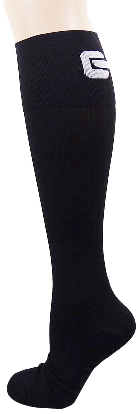 Bondi Band Black Compression Socks for Women & Men - 20-30 mmHg Graduated Support for Running, Travel, Nursing & Recovery - Best Athletic Socks for Circulation & Swelling Relief