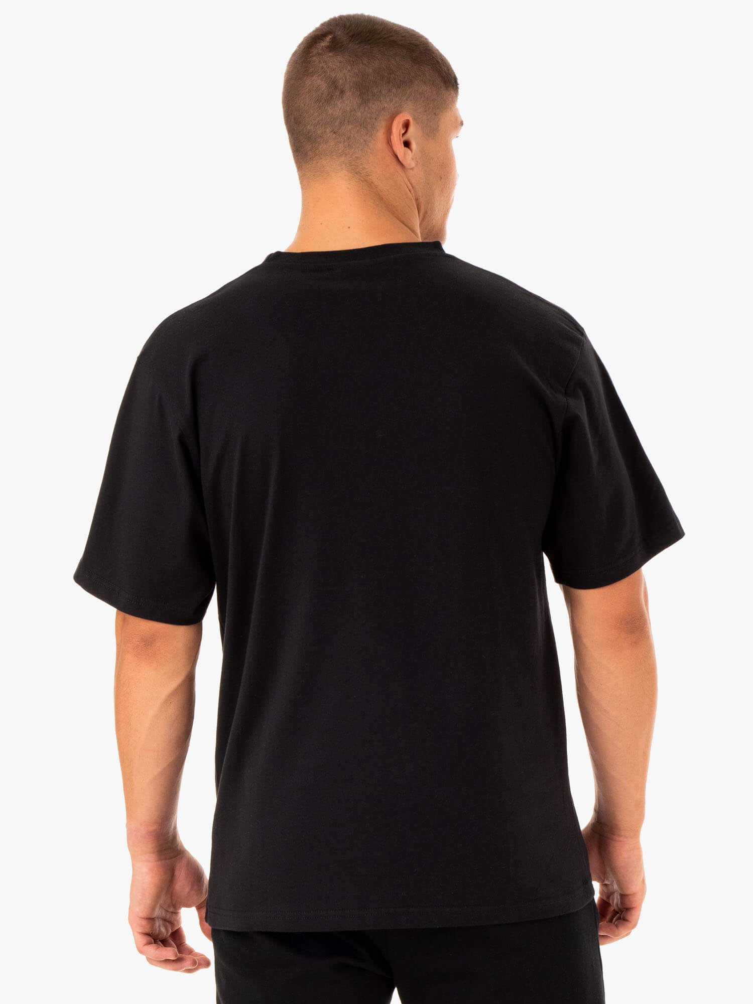 Oversized Black T-Shirt for Women & Men - Comfortable Loose Fit Casual Tee for Streetwear, Lounge & Everyday Wear