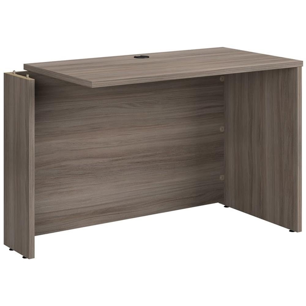 UrbanPro Contemporary Engineered Wood Adjustable L-Shaped Desk with Right/Left Return in Brown Finish - Perfect for Home Office, Study Room & Workspace Organization