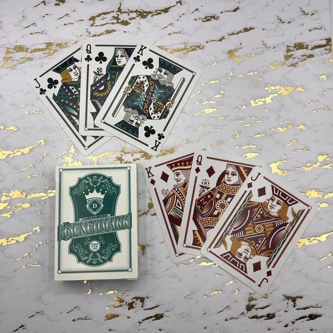 Premium Benchmark Playing Cards - Teal Blue Deck for Poker, Magic Tricks & Card Games | Ideal for Casino Nights, Family Gatherings & Professional Performances