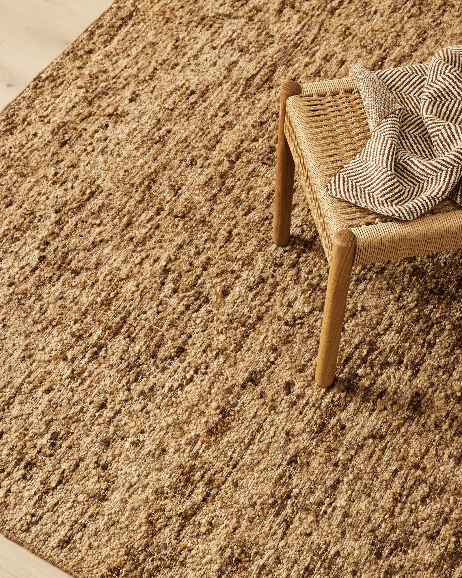 Handmade Natural Jute Henley Rug - Eco-Friendly & Durable Floor Mat for Living Room, Bedroom, or Nursery Decor